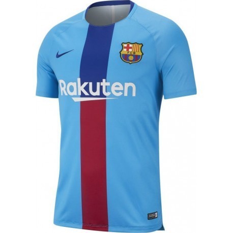 camiseta nike barça pre-match azul temp18-19